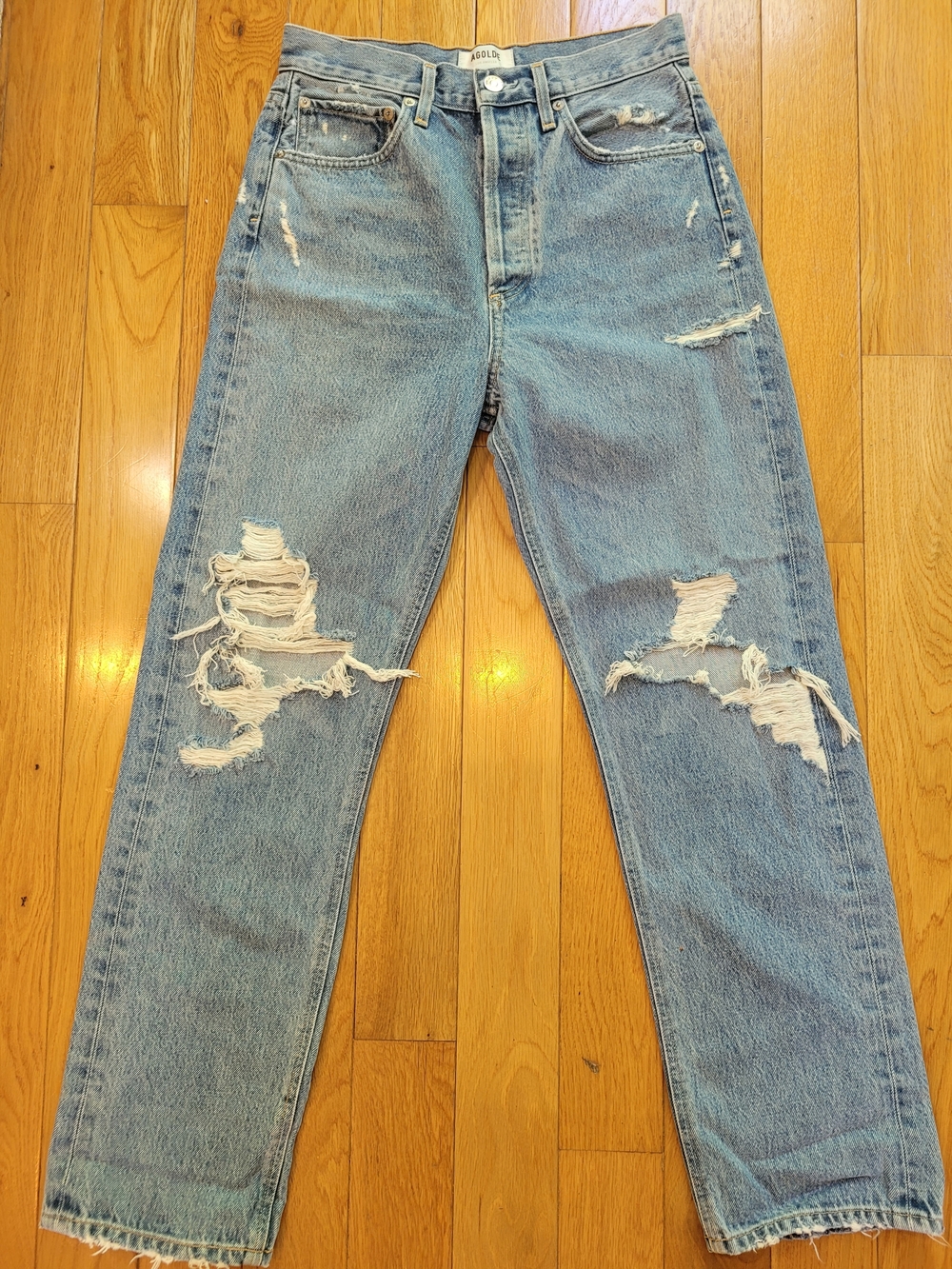 AGOLDE 90s Distressed Jeans Size 25